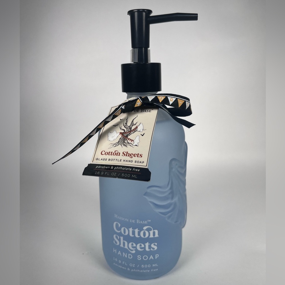 Maison De Base Cotton Sheets Hand Soap Ghost Glass Bottle